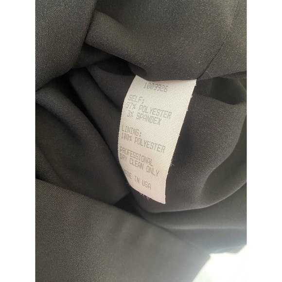 Alberto Makali Jacket Blazer One Button Ruched Sleeve Back Zipper Lined L - Picture 6 of 7